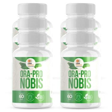 Imagem de Ora pro nobis 60 Caps 500Mg Kit Com - 6 Potes acabe com as dores no corpo pro nobis
