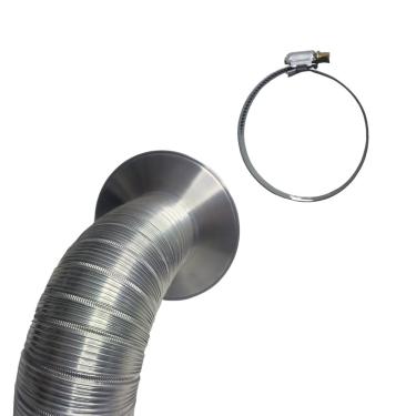 Imagem de Aro Duto de exaustão + Abraçadeira 60mm Para Aquecedores