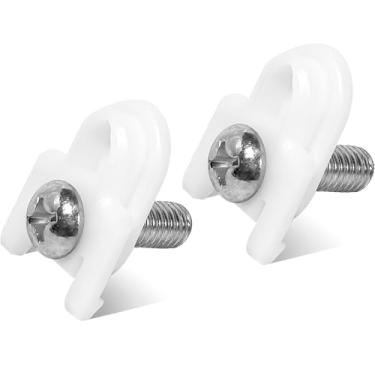 Imagem de WR01X25070 Parafuso de montagem da maçaneta da porta do refrigerador compatível com a maçaneta do freezer GE Número de peça de substituição AP7175647 WR01X39781 (pacote com 2)