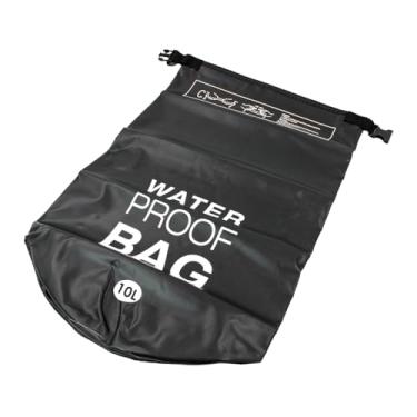 Imagem de Bolsa Impermeável Saco Estanque, 10 Litros, Preta, com Alça Ajustável para Camping e Atividades ao Ar Livre
