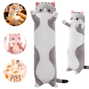 Imagem de Gato Salsichinha Fofo De Pelúcia Travesseiro Longo E Macio Caa Toys, C