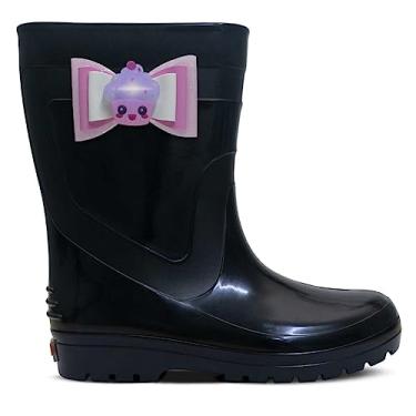 Imagem de Galocha Infantil Menina Nº 25 Ao 34 Bota Feminina Cupcake 09.22 (Preto, BR, Criança de 9 a 12 anos, Numérico, 34)