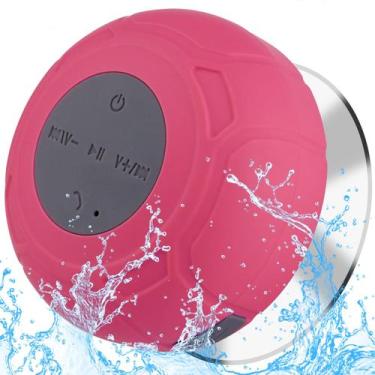 Imagem de Alto-falante de chuveiro Bluetooth à prova d'água Annlend Pink