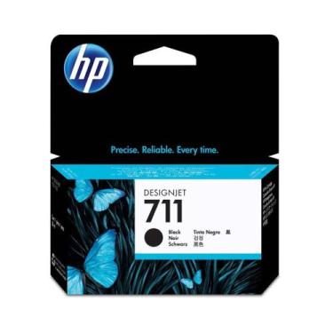 Imagem de Cartucho de Tinta HP 711 CZ129A Preto  Plotter T120 T520