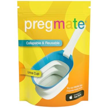 Imagem de Pregmate Copo dobrável para coleta de urina para testes de ovulação e gravidez