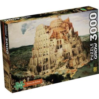 Imagem de QUEBRA-CABEÇA Cartonado Torre de Babel 3000 Peças - Grow
