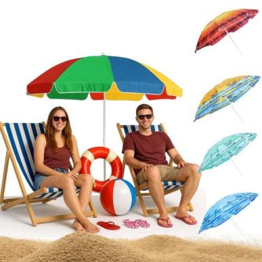 Imagem de Guarda Sol Gigante 1,80m De Piscina Pesca Praia Verão UV Grande - Lepz