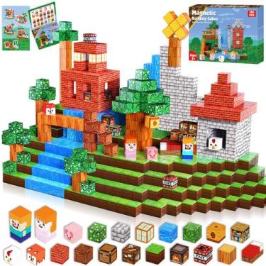 Imagem de Conjunto de blocos de construção magnéticos Annexfun Grassland 150PCS