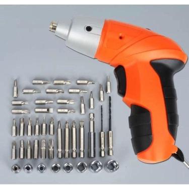 Imagem de Parafusadeira Furadeira Sem Fio Recarregável Maleta 45 Peças