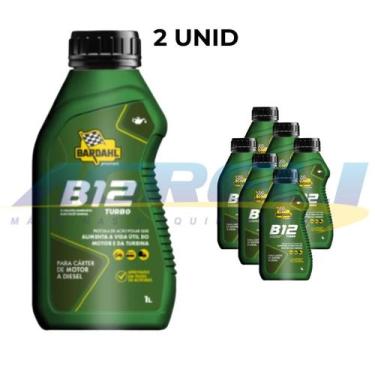 Imagem de Kit 2 Aditivo para Óleo de Motor a Diesel B12 TURBO 1L - BARDAHL