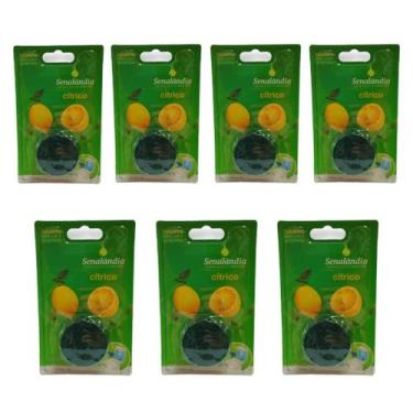 Imagem de 7 Detergente Sanitário Lavanda Marine Cítrico Bloco Pastilha Banheiro 