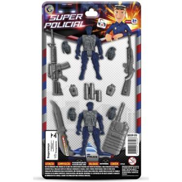 Imagem de Kit Super Policial 13 Peças para Meninos, Diversão e Criatividade - Pi