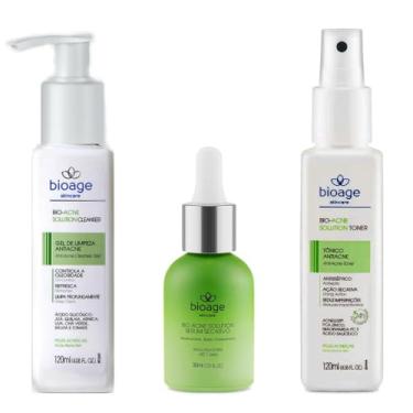Imagem de Sabonete Facial + Tônico Facial + Serum Rotina Controle Oleosidade - BIOAGE