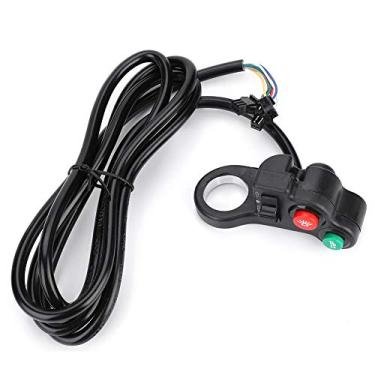 Imagem de DK04 3 em 1 Head Light Switch Chifre Turn Signal para Motocicleta E Bike Scooter Compact Space Saving Design Fácil Instalação Preto PVC Material 1.5m Comprimento do cabo