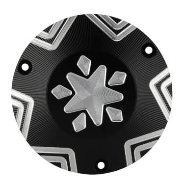 Imagem de Mqetly Peças de reposição para capa de proteção lateral do motor de motocicleta, acessório de modificação redondo preto para reparo MX3