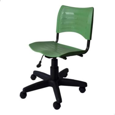 Imagem de Cadeira de Escritório ISO Max Secretária Giratória Verde com Altura Regulável e Base 360° Ergonômica Escritex