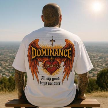 Imagem de Camiseta Streetwear Oversized Masculina heart dominance - swagon, 1, G