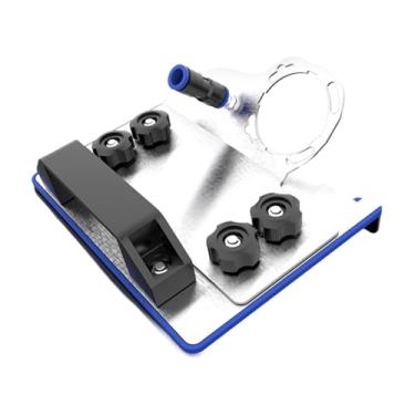 Imagem de Fenteer Suporte de esmerilhadeira angular de aço inoxidável, resistente, multiuso, cabo antiderrapante, máquina de corte, ferramenta de chanfradura de, 18cmx16cmx7cm