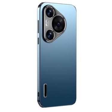 Imagem de HAOMRIYL Capa ultrafina para Huawei Pura 80 Ultra/80 Pro+/80 pro/80, capa de TPU macio à prova de choque, proteção de câmera, capa de qualidade fosca, azul, 80 Pro+