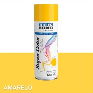 Imagem de Tinta Spray Tek Bond Secagem Rápida 350ml Kit 3, Amarelo