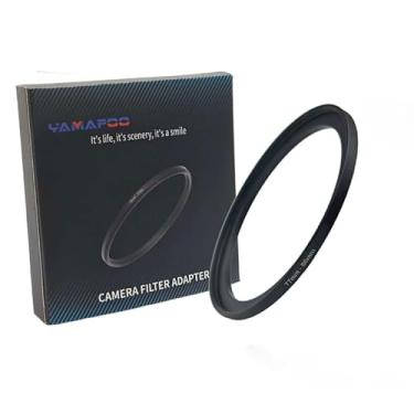 Imagem de Adaptador de anel de metal para cima/para baixo compatível com câmeras mirrorless DSLR Lens, conversor de rosca de filtro UV CPL ND, preto (86-77)