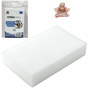 Imagem de Bucha Magica De Espuma Para Manchas Dificeis 14,5X9X3Cm