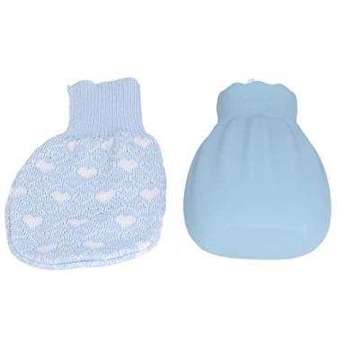 Imagem de LiebeWH Capa de Malha de água Quente Garrafa de Silicone à Prova de Explosão Saco de água Morna 550 Ml, Bolsa Mais Quente de Vários Objetivos para o Escritório Em Casa (Azul)