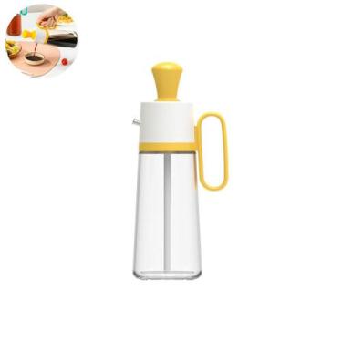 Imagem de Garrafa De Vidro 500ml Com Pincel Para Óleo Vinagre E Molho Cozinha - 