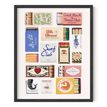 Imagem de HAUS AND HUES Impressão artística Coastal Matches sem moldura, 20 x 25 cm