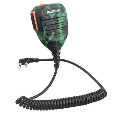 Imagem de BAOFENG Microfone de rádio, microfone de polícia de ombro remoto UV-5R BF-F8HP 5RM UV-21R K5PLUS UV-17R TIDRADIO TD-H3 TD-H8 Quansheng UV-K5 walkie Talkie Microfone de alto-falante portátil