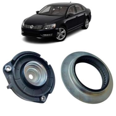 Imagem de Kit Coxim Batente Rolamento Amortecedor Dianteiro Passat 12/ - Solupe 