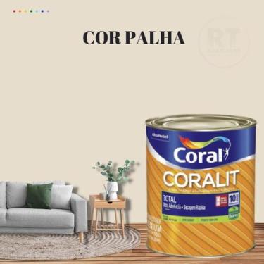 Imagem de Esmalte Sintético Base Água Coral Coralit 800ml Tinta Cor Marrom Aceti