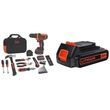 Imagem de Kit de Ferramentas BLACK+DECKER 12V MAX - 60 Peças para Furadeira e Us