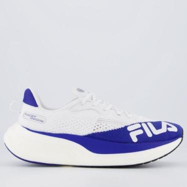 Imagem de Tênis Fila Racer Speedzone Branco e Azul, 39