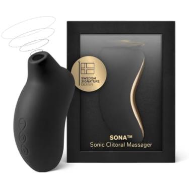 Imagem de Vibrador de Sucção com Estimulação Sonora, Recarregável e À Prova d’Água - Sona (Preto)