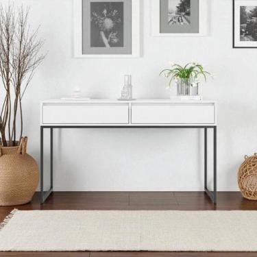 Imagem de Aparador Metalic pés em Metal Estilo Industrial Sala Estar Branco - Ca