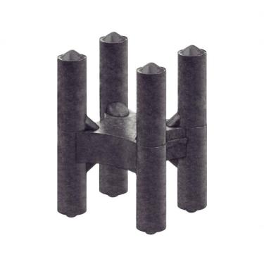 Imagem de Espaçador Plástico Tramontina Tipo Cadeirinha 25x30mm Para Ferragens Saco Com 100 Unidades