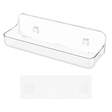 Imagem de XYTZHSAI Organizador de chuveiro de PET montado na parede, sem furos, cesta de banheiro de drenagem rápida para banheiro