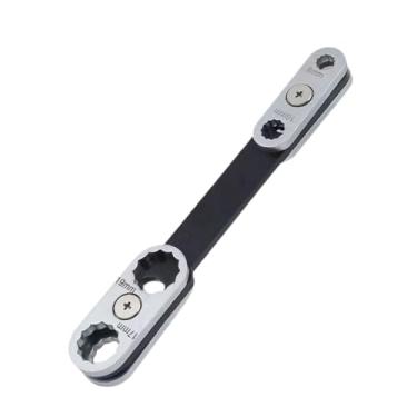 Imagem de Dualoai Chave Giratória, Chave Universal de Manutenção para Veículos Automotores, Acessórios, Mão, Chave Ajustável 8 em 1 para Consertar Bicicletas E Carros P, 360 Ajustável, Tamanho real