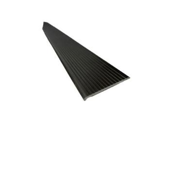 Imagem de Perfil Aluminio Soleira Para Piso Barra 1 Metro Preto Fosco - Lllorie