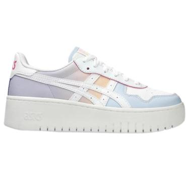 Imagem de Tênis Asics Japan S PF Branco e Azul - feminino - 35 - Branco