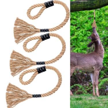 Imagem de Maasechs Corda de perfume de veado corda de cânhamo para veado sistema de raspagem simulada atrativo rígido para pendurar raspar lamber perfume juta em qualquer lugar para acessórios de caça presentes