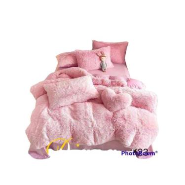 Imagem de Cobertor Chiporro King Furry Cover rosa 240x260cm + 2 travesseiros - L