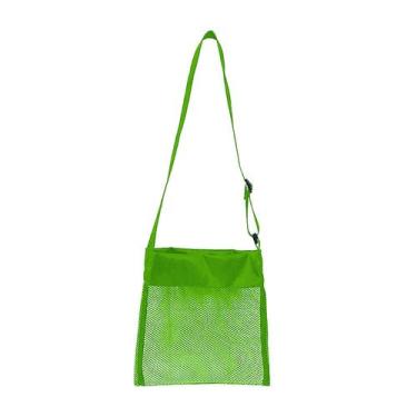 Imagem de Saco de malha de brinquedo de praia Saco de coleta de concha infantil 