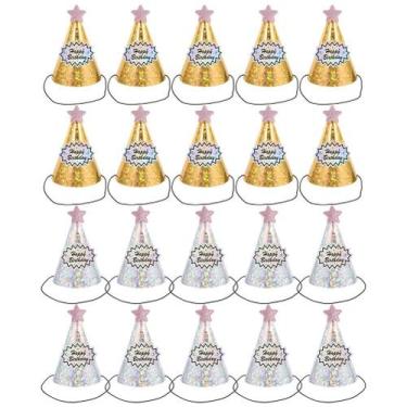 Imagem de Chapéu de aniversário ifundom Star Shape Kids Party Favors x20