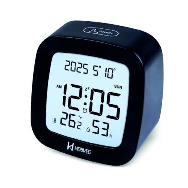 Imagem de Despertador Digital Preto Herweg 2996, único