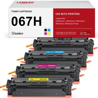 Imagem de Conjunto de cartuchos de toner LEMERO UEXPECT 067H compatível com Cano
