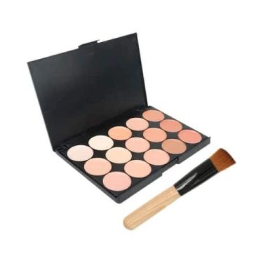Imagem de Corretivo facial profissional, camuflagem creme, contorno paleta, 15 c