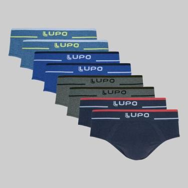 Imagem de Kit 8 Cuecas Lupo Slip Fio Texturizado Sem Costura Sortidos 00624-003,