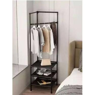 Imagem de Closet Guarda Roupa Ferro E Tnt 154 Cm X 42 Cm X 42 Cm - Útil Ferramen